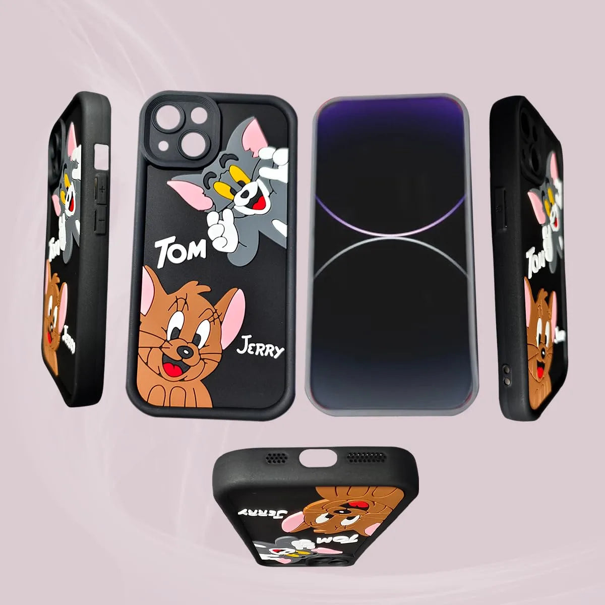 Vivo Y22/ Y22S 3D Tom and Jerry Cartoon Silicone Cover Case – Soft Silicone | Shockproof | Fun Design