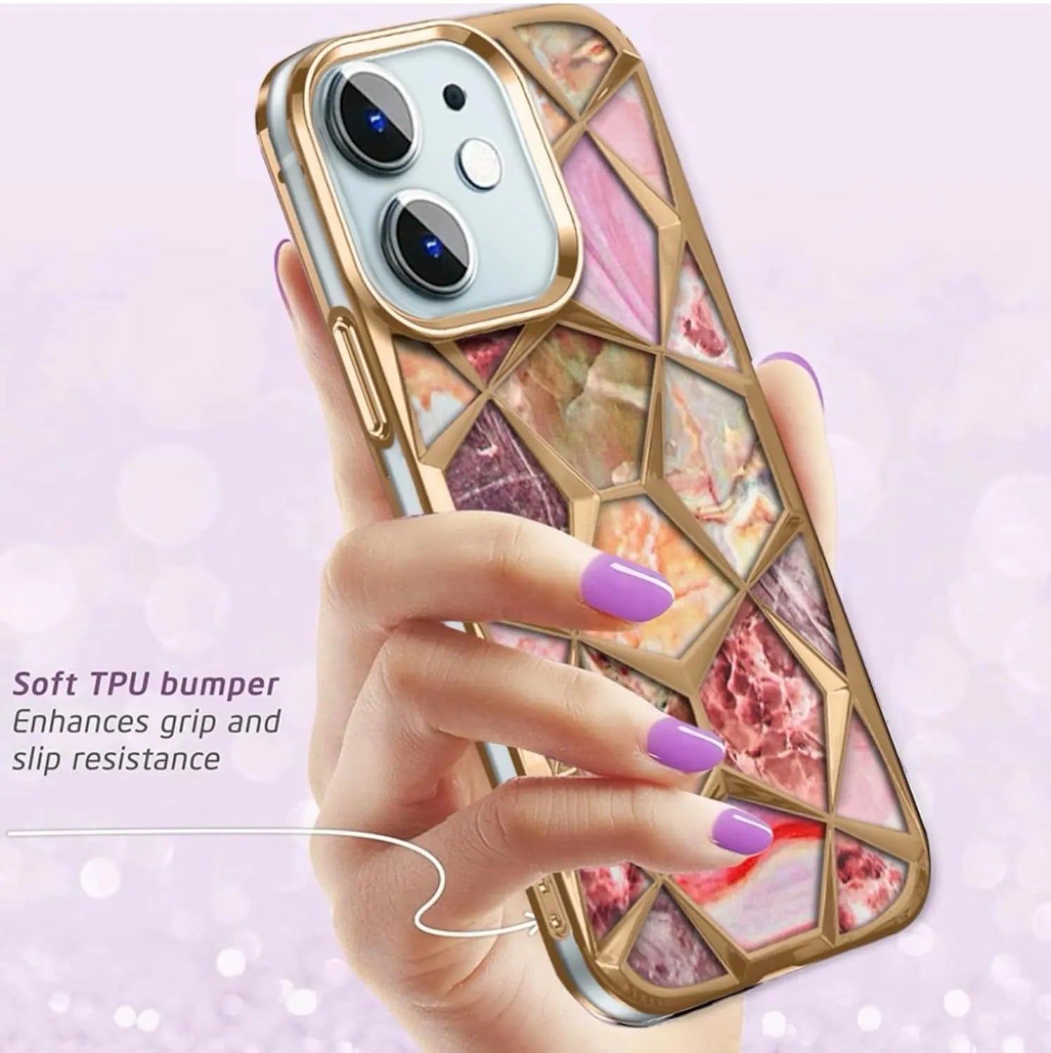 Motorola Edge 50 Fusion Diamond Glitter Cover Case – Sparkling Design | Soft TPU | Shockproof