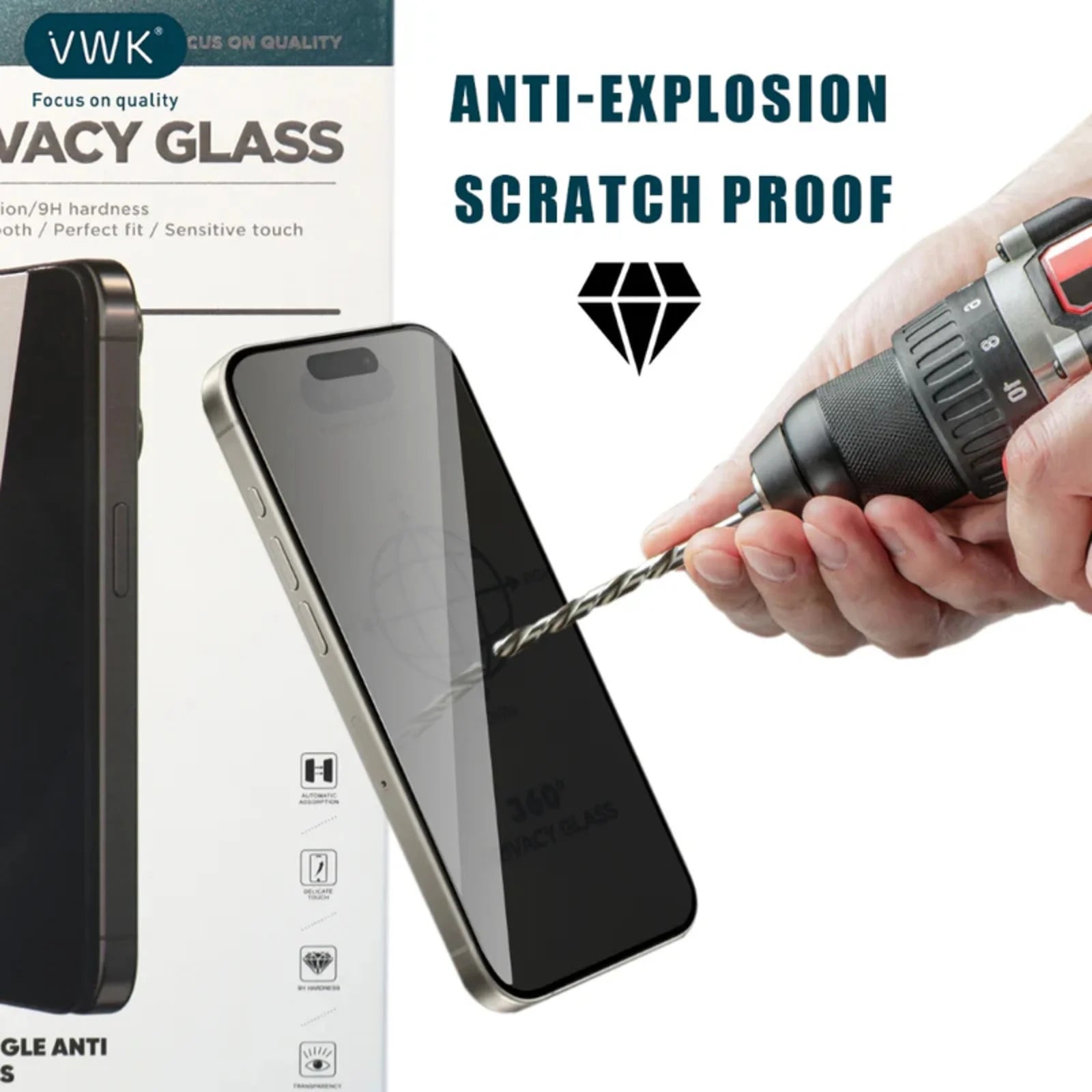 iPhone XS Max | 11 Pro Max 360° Privacy Premium Tempered Glass – Full Screen Protection