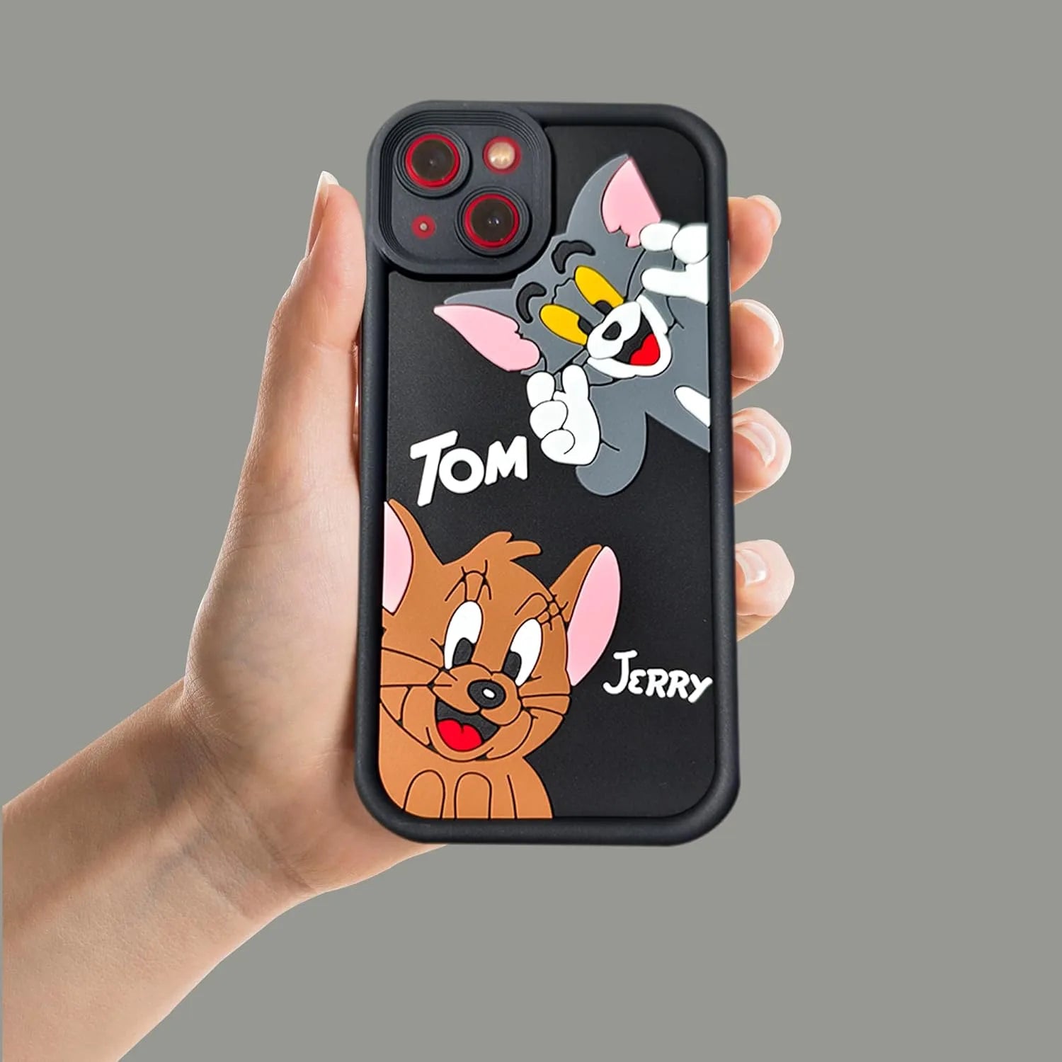 Vivo Y22/ Y22S 3D Tom and Jerry Cartoon Silicone Cover Case – Soft Silicone | Shockproof | Fun Design
