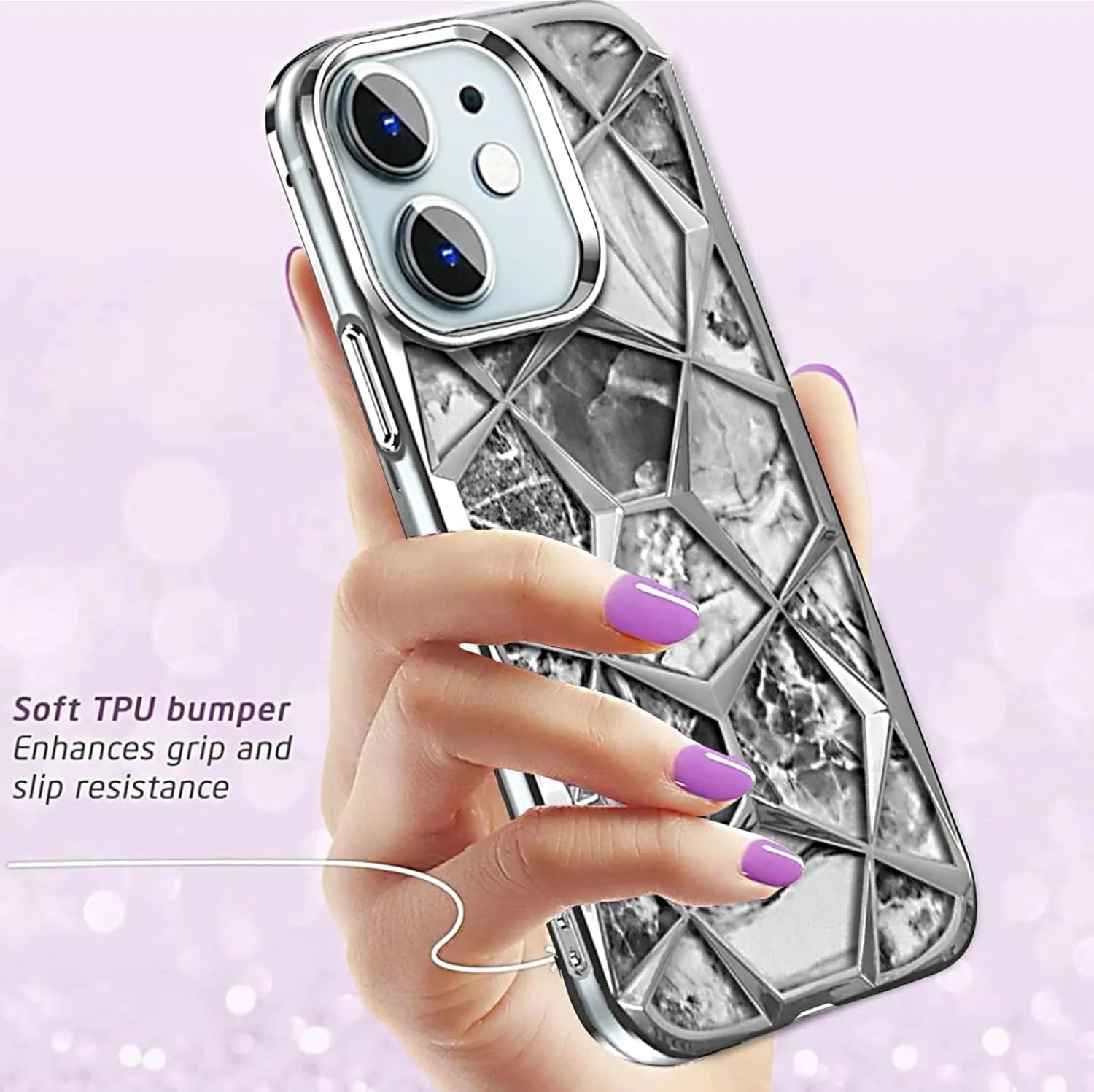 Motorola Edge 50 Fusion Diamond Glitter Cover Case – Sparkling Design | Soft TPU | Shockproof