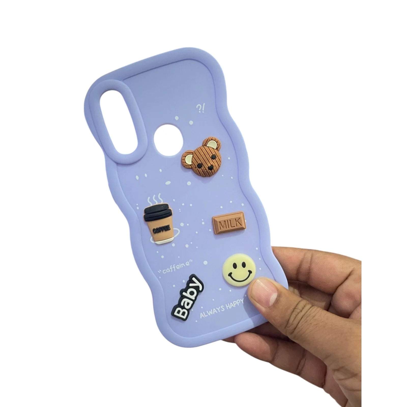 Samsung A20, A30 Teddy & Coffee Fancy Girls Cover Case – Cute & Stylish Protective Cover