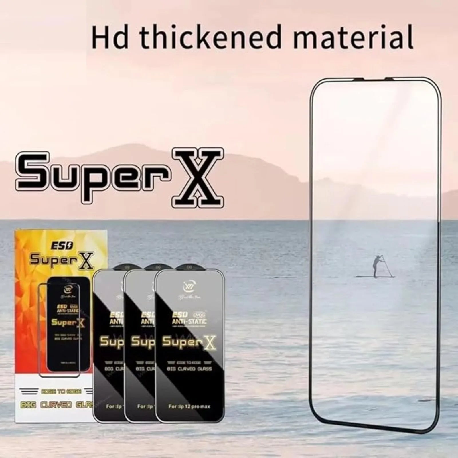 Super X ESD D+ Tempered Glass [Remark SAM A15] – Full Coverage for Samsung A15, F15, M15 & More