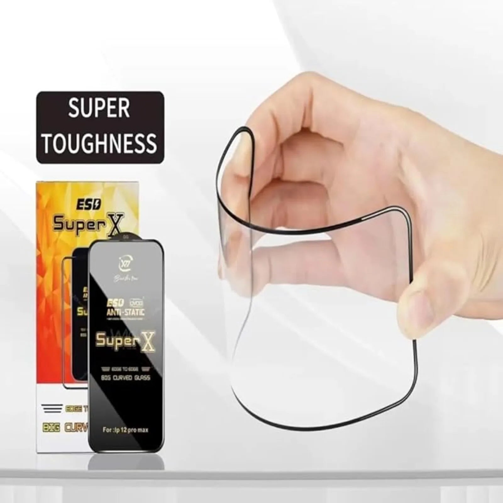 Super X ESD D+ Tempered Glass [Remark SAM A15] – Full Coverage for Samsung A15, F15, M15 & More