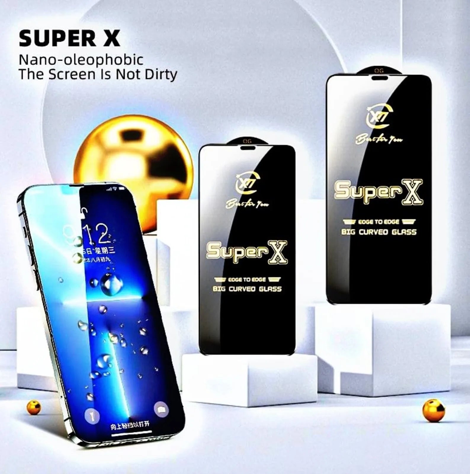 Super X ESD D+ Tempered Glass [Remark SAM A15] – Full Coverage for Samsung A15, F15, M15 & More