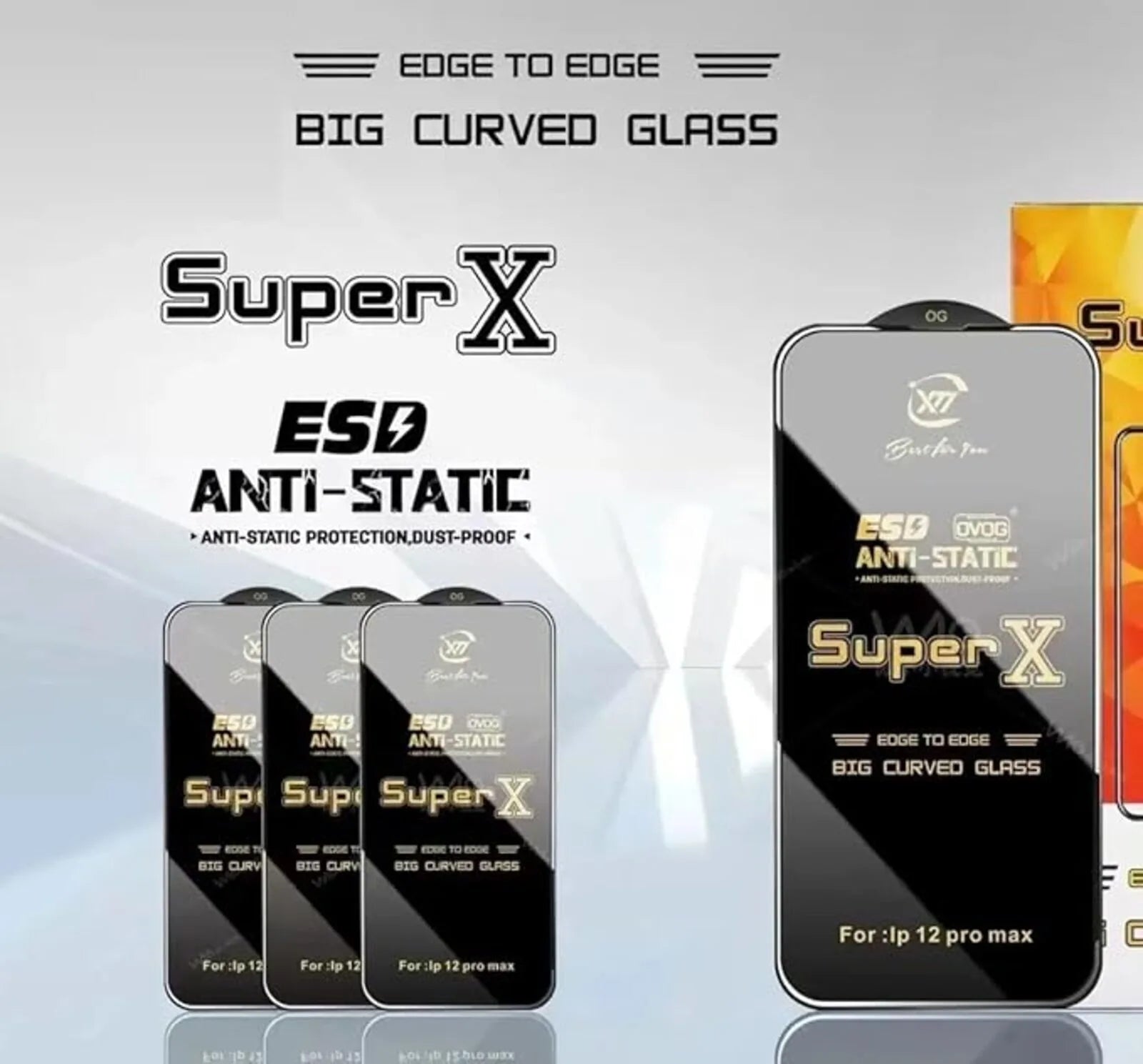 Super X ESD D+ Tempered Glass [Remark SAM A15] – Full Coverage for Samsung A15, F15, M15 & More